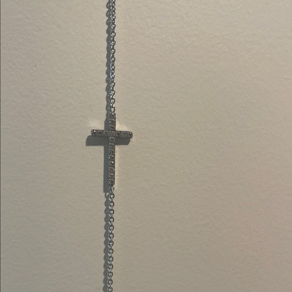 Silver Cross Pendant Necklace